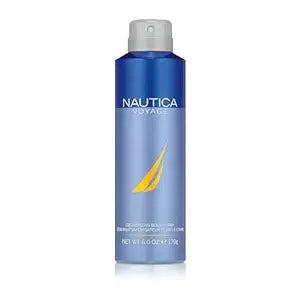 Nautica Voyage Deo Body Spray 6 fl oz (Pack of 1), Notes of Apple, Cedarwood, Mimosa, Men's Fragrance, Long Lasting, Everyday Fragrance
